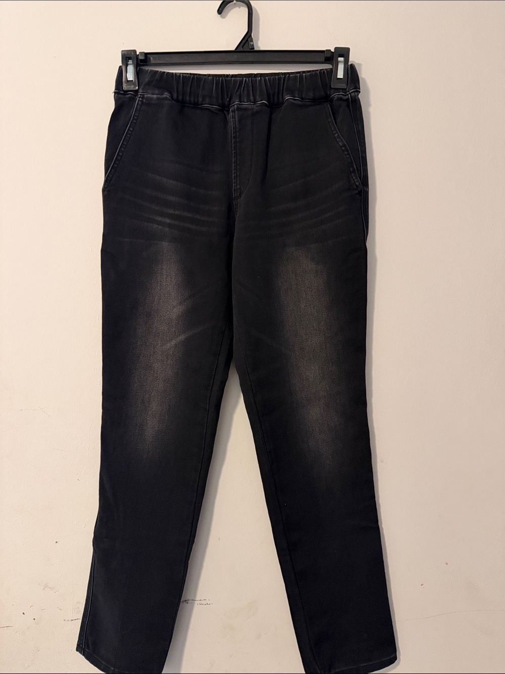 Hudson Jeans Men's Black Slim Straight Elastic Waist Jeans